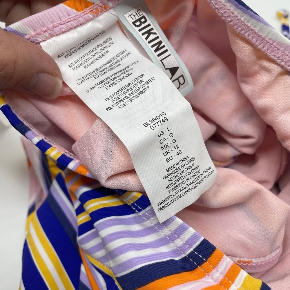 THE BIKINI LAB Beach Stripe Ultramarine OnePiece L - Picture 7 of 7